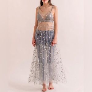 💫 Stars in her eye Lirika Matoshy dress sparkling glitter stars rave dreamy